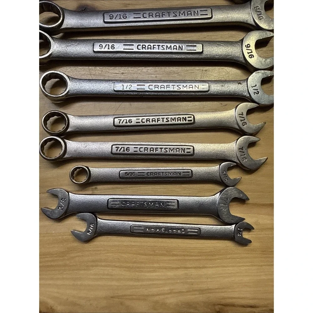 Lot of 11 Craftsman SAE Wrenches Not A Set Used V Series